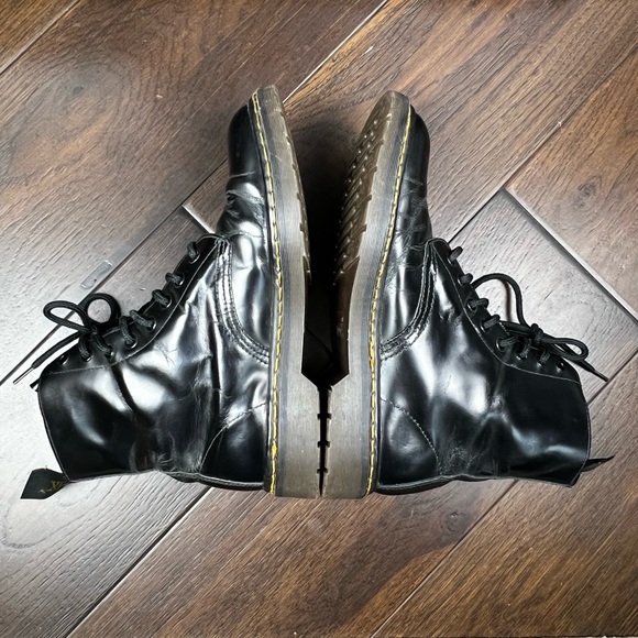 DOX™"Prescription for Comfort" Woman's Black Leather Combat Style Boot Size US 9 - Picture 5 of 8